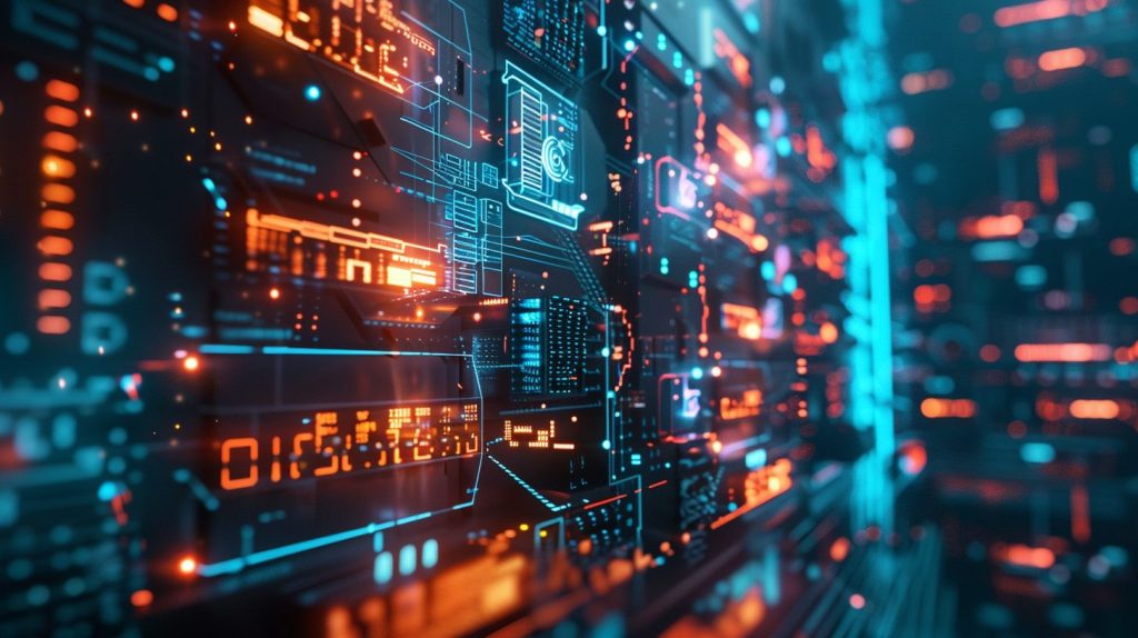 🌐 AI기본법 시행령 입법예고…우리가 알아야 할 변화는 무엇일까? 3 고영향AI를 보여주는 고성능ai서버실 느낌의 이미지